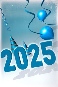 Niebieski napis 2025